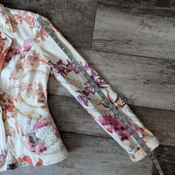Just Cavalli Floral Women's Jacket Size Xs - Picture 12 of 12